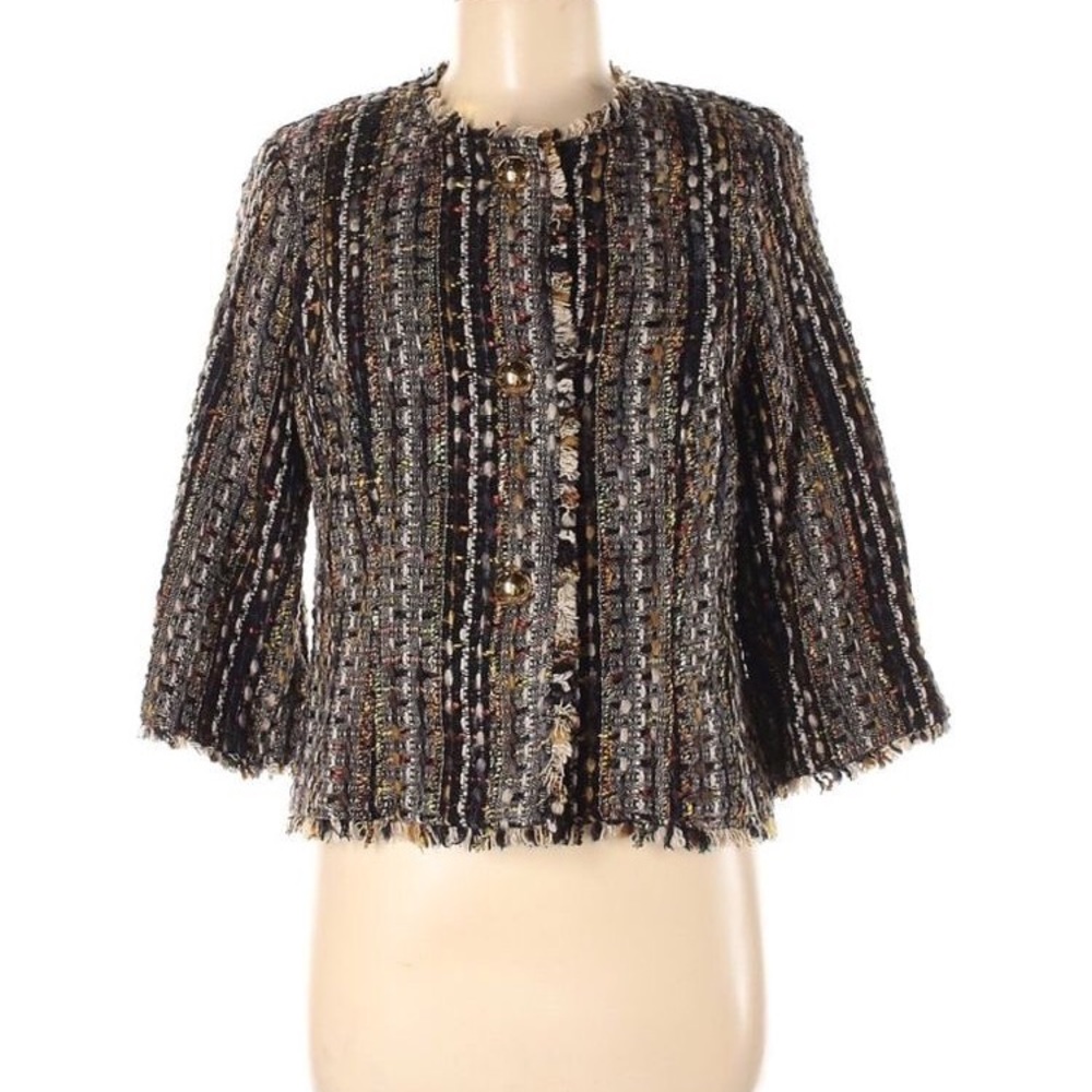Cabi tweed cropped blazer